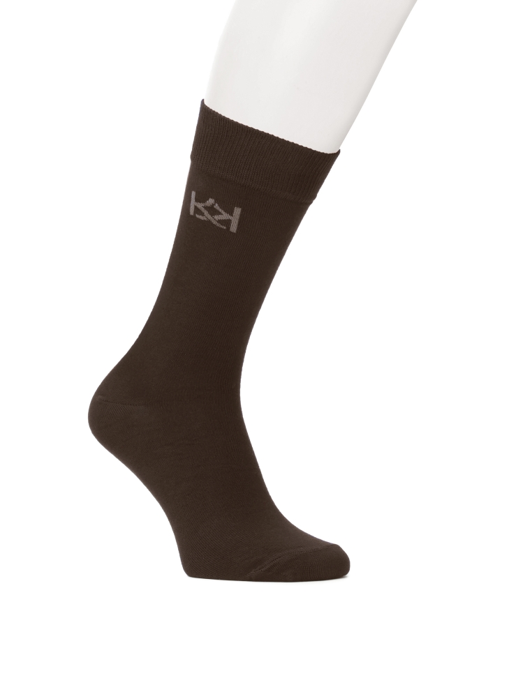 Brown high bamboo socks