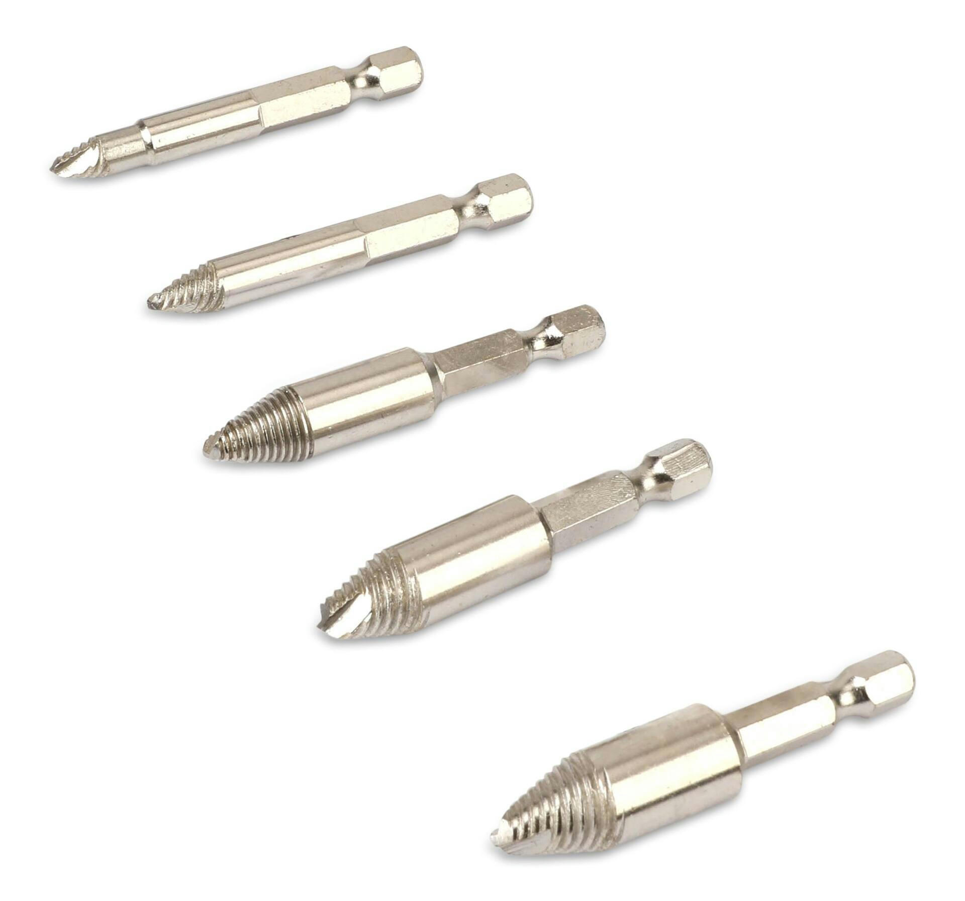 Mastercraft Screw Extractor Set with Storage Case, Large, 5-pc