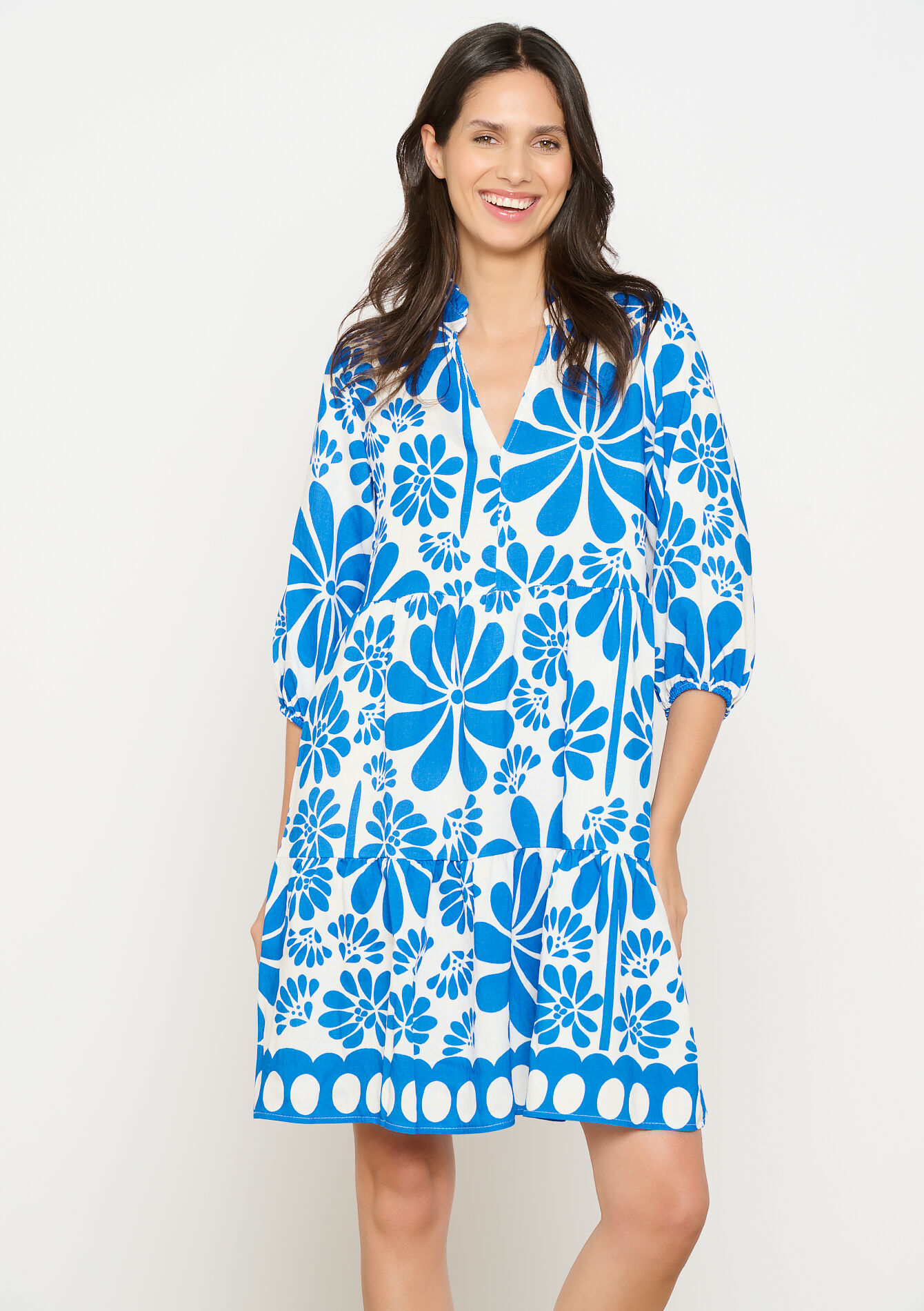 Korte jurk met print