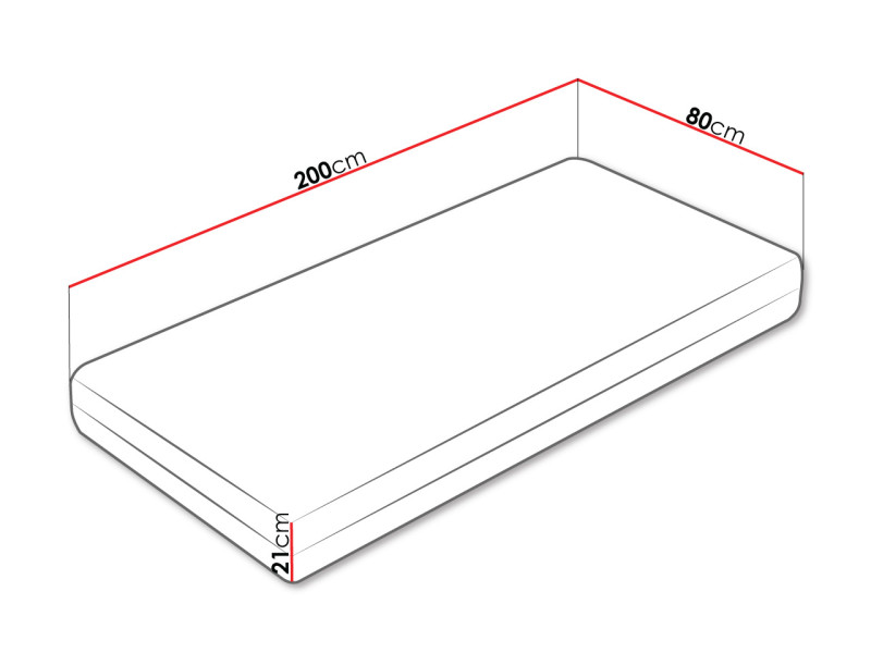 Dwustronny materac sprężynowy Hera 21 cm