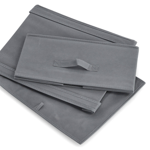 Tekstylny organizer do szafy z przykrywką, 33 x 28 x 15 cm