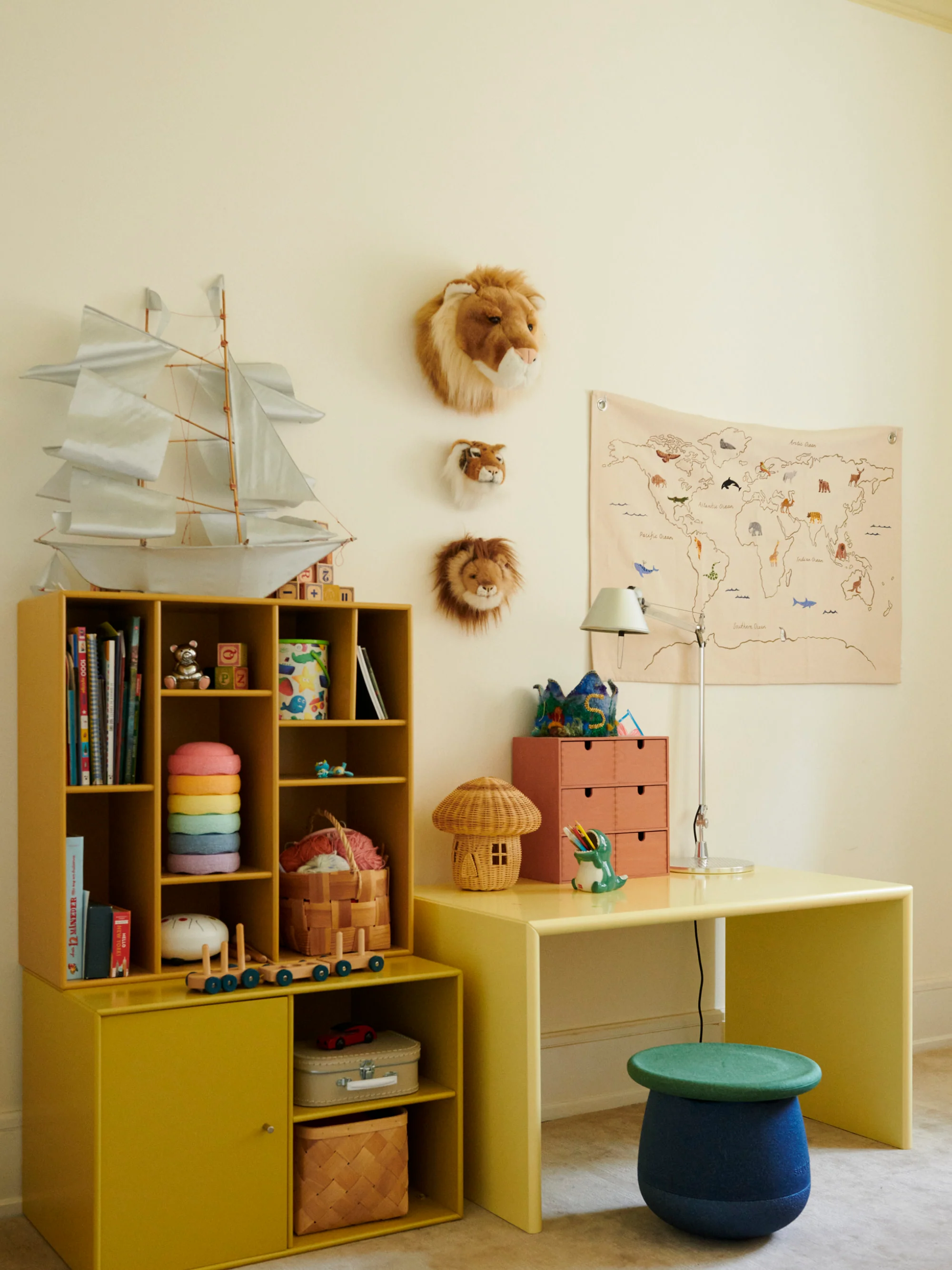 Modulare Kinderhocker Dynamic, 2er-Set
