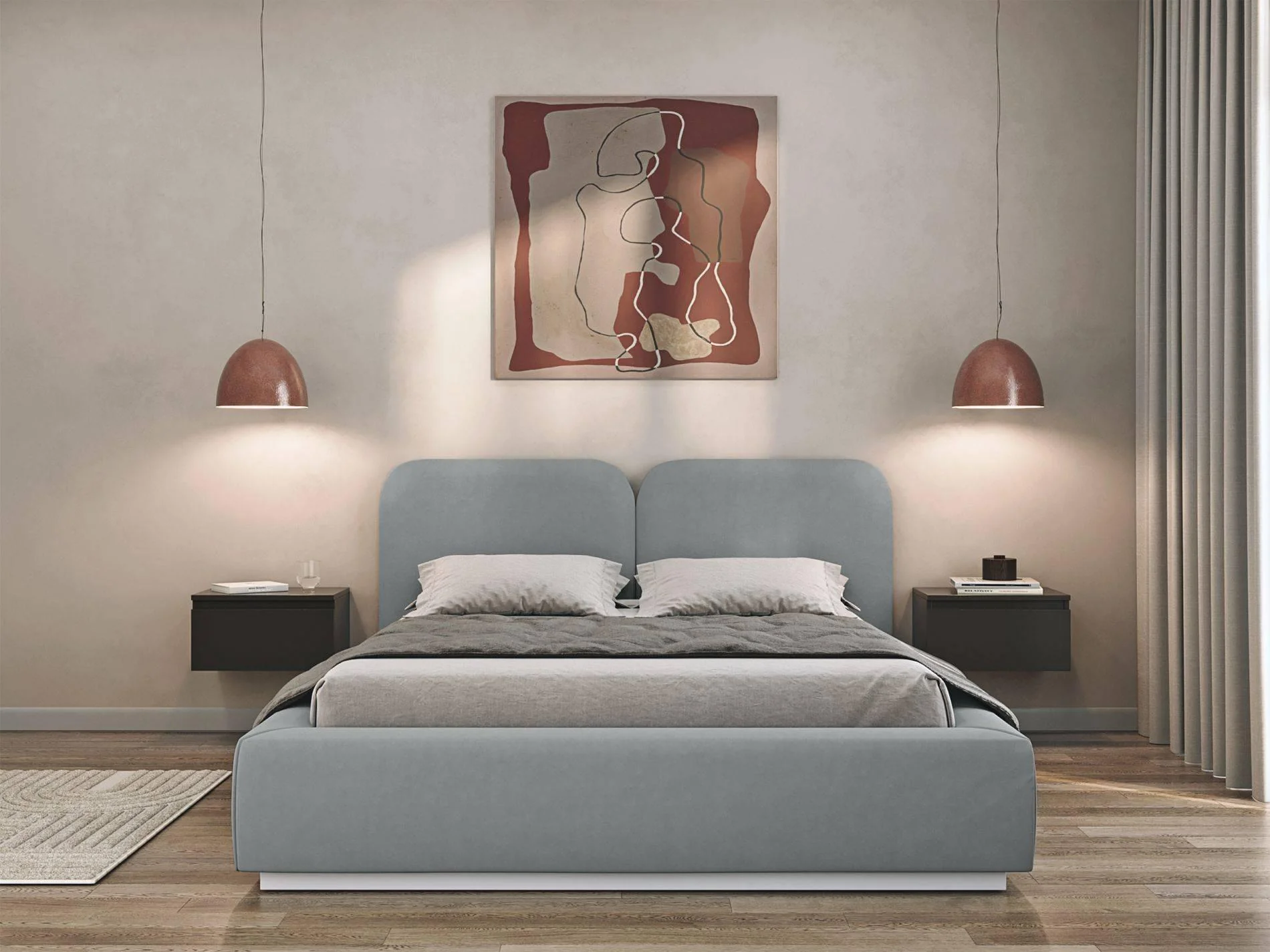 Bedframe Cremona velvet 180 x 200 cm