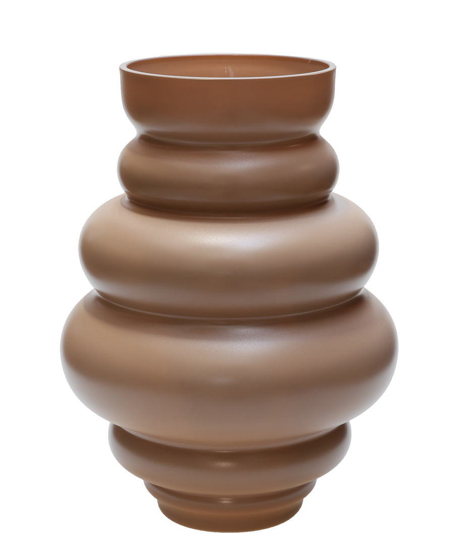 Vase The World Maputo M matte sand Ø22 x H30 cm