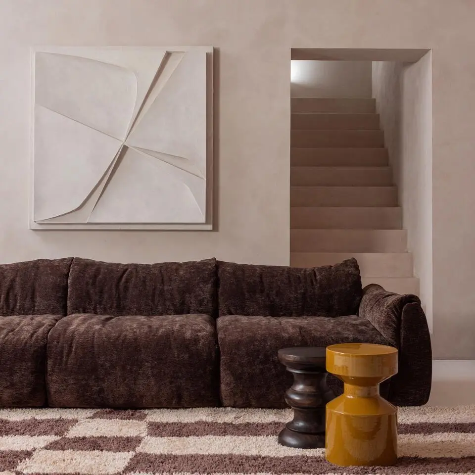 WOOOD Jonah Bijzettafel - Hout - Donkerbuin - 42x30x30