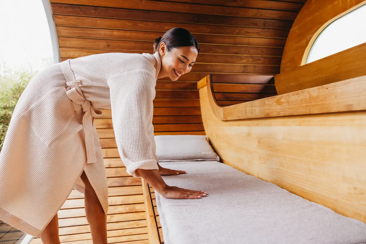 Sauna-Set lang 2-teilig Spa