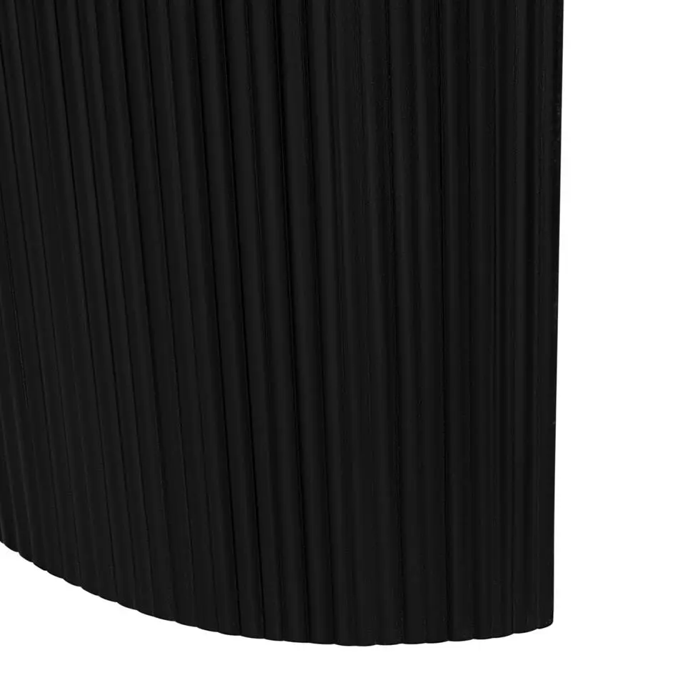 Lewis & Loft Eettafel Lynn - Ovaal - FSC? mangohout - 200x90cm - Zwart