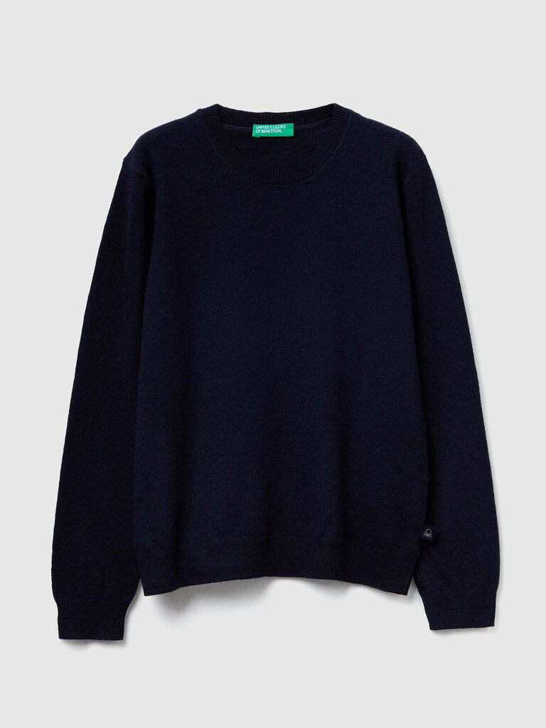 Sweater in wool and viscose blend