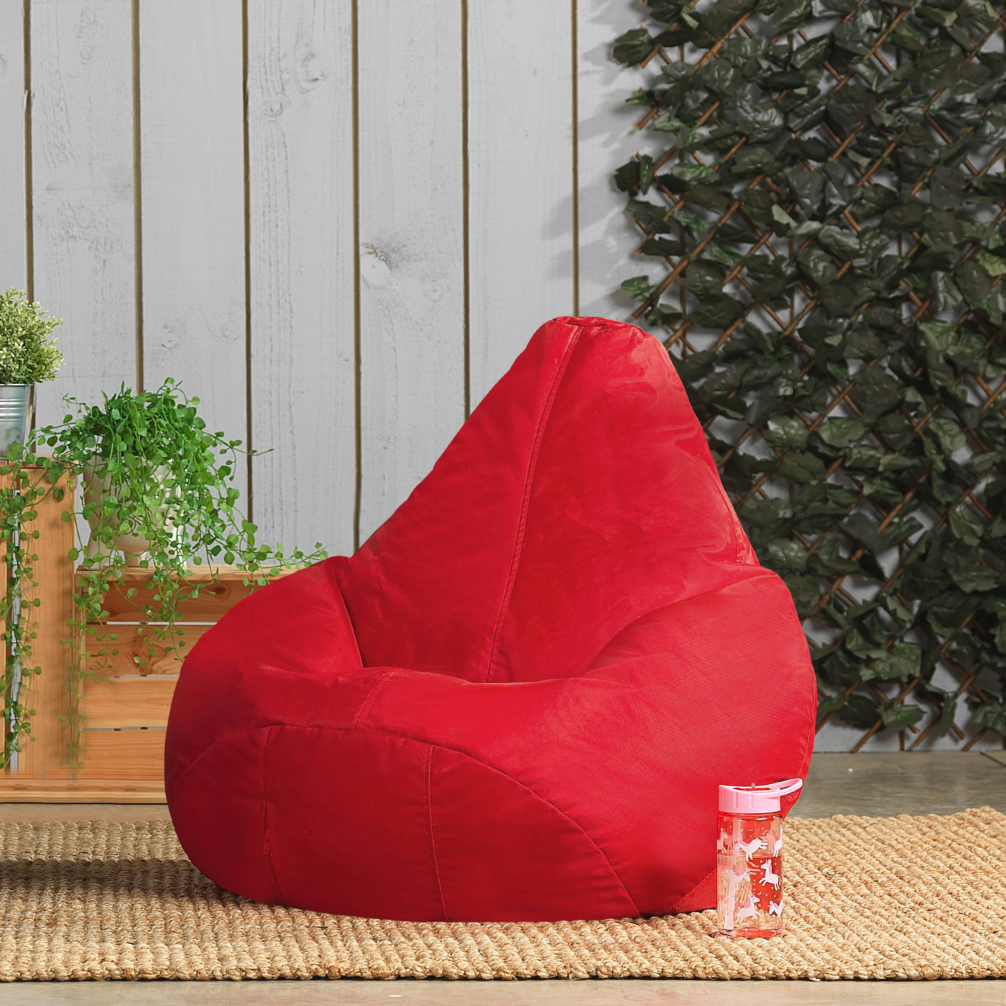 - Pouf enfant inclinable rouge