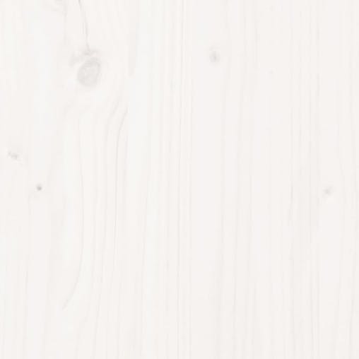 NNEVL Garden Planter with Fence Design White 60x30x30 cm Solid Wood Pine