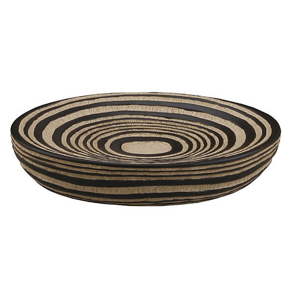 Optima Soreta Porte-savon en polyrésine, style bois, Marron (SOR39)