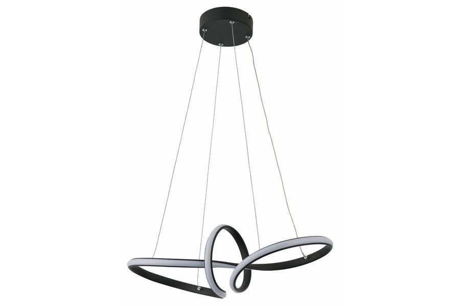 Lampa wisząca Adila czarna LED 1x30W Neutralna biel 2400lm Reality
