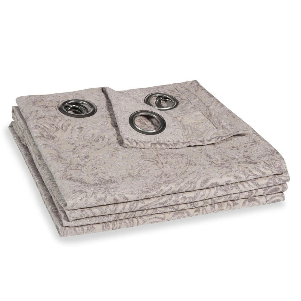 Aliénor - Rideau à œillets beige à l'unité 130x270