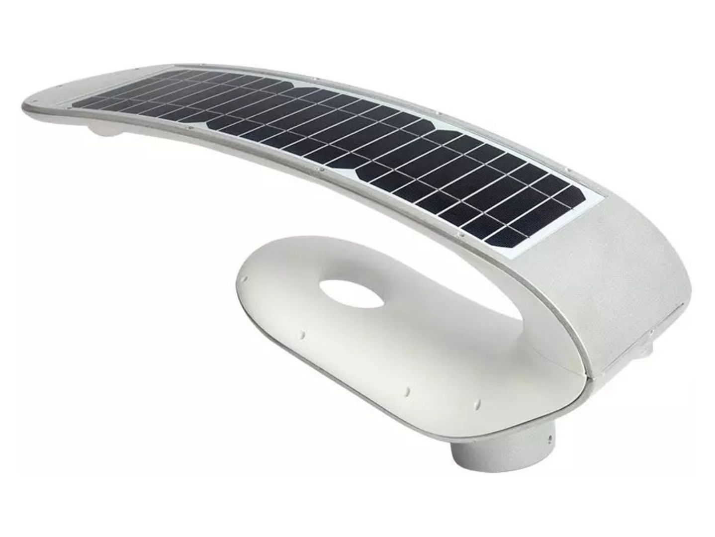 Lampa solarna VT-130W LED 4000K aluminiowa srebrna