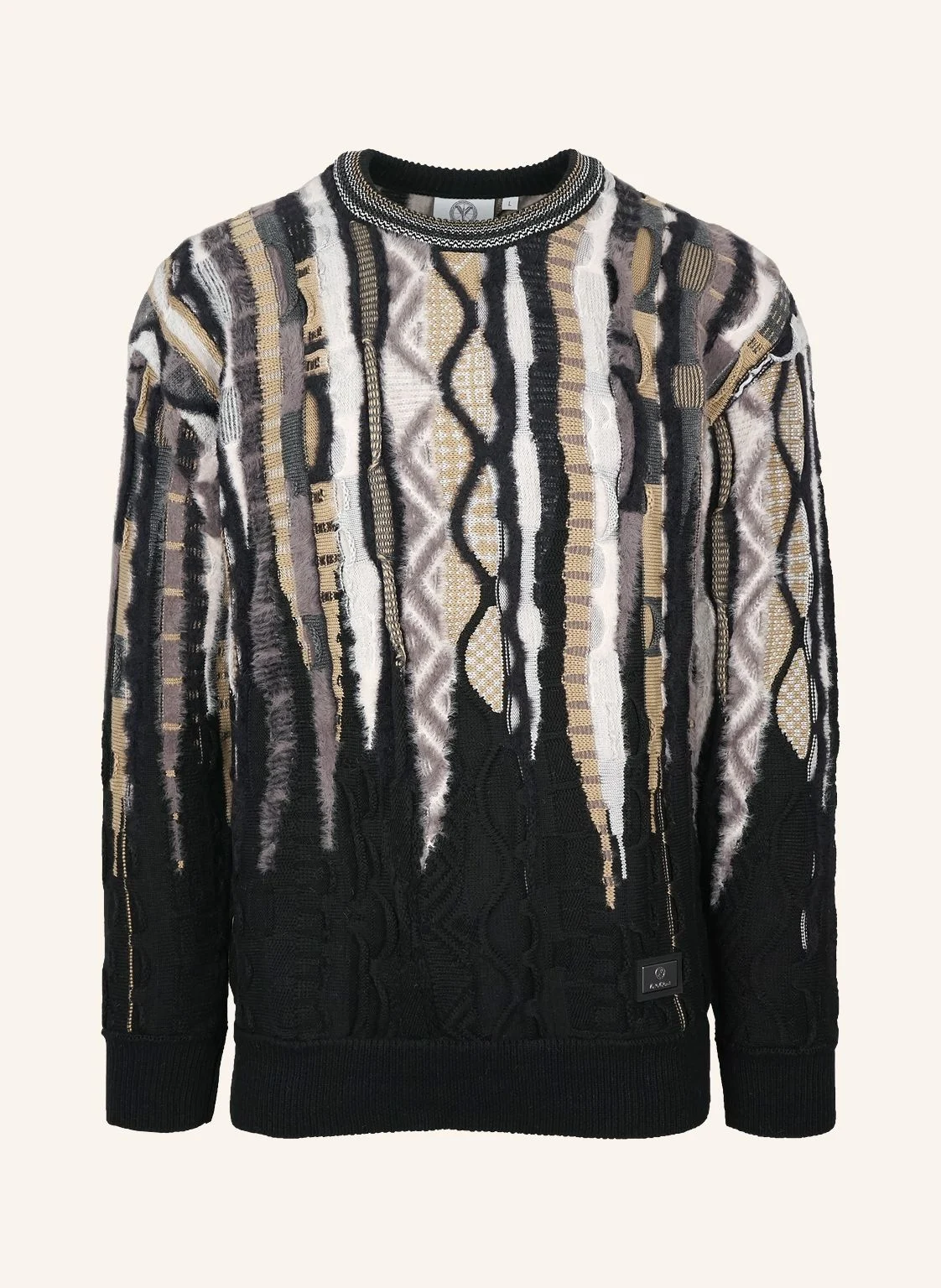 CARLO COLUCCI Oversize Fluffy Pullover - 3D Knit FRIGERI