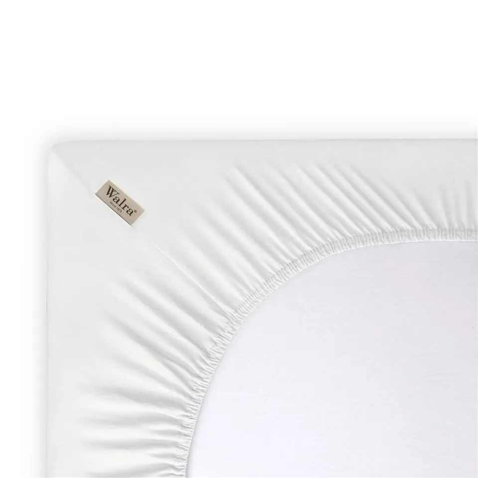 Walra - Hoeslaken Jersey - 80x200/210 cm - Wit