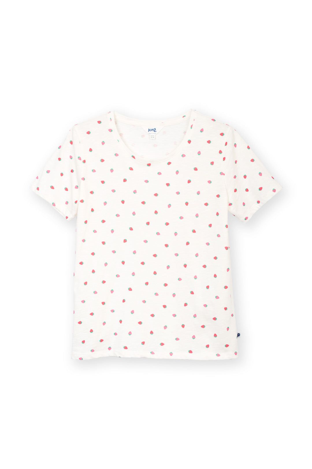 Kite Sandford V-Neck Slub Jersey T-Shirt Berry Dot