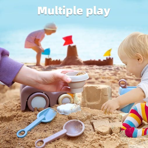 NNEOBA Children's Beach Truck and Princess Tea Set Toys