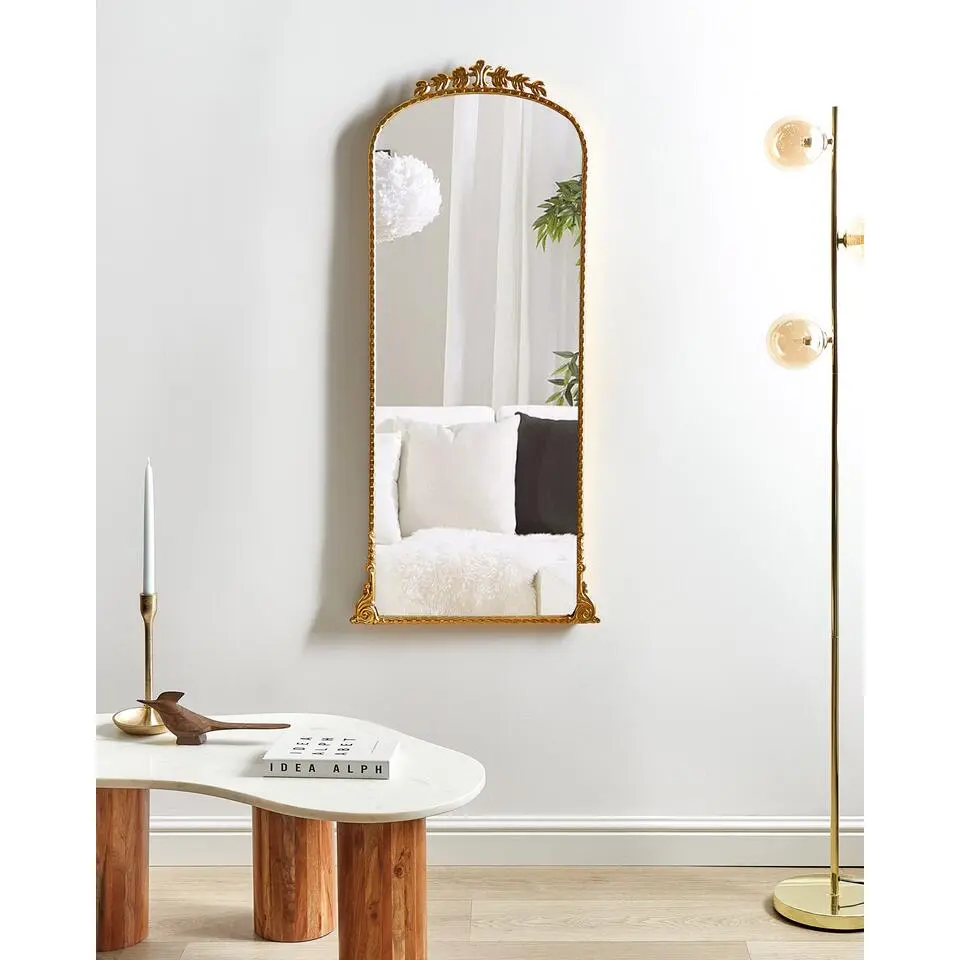 LIVRY - Wandspiegel - Goud - 51 x 114 cm - Metaal