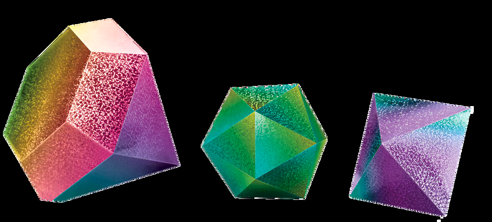 Sparkle 3D Birthday Party Table Decorations, 3-pc