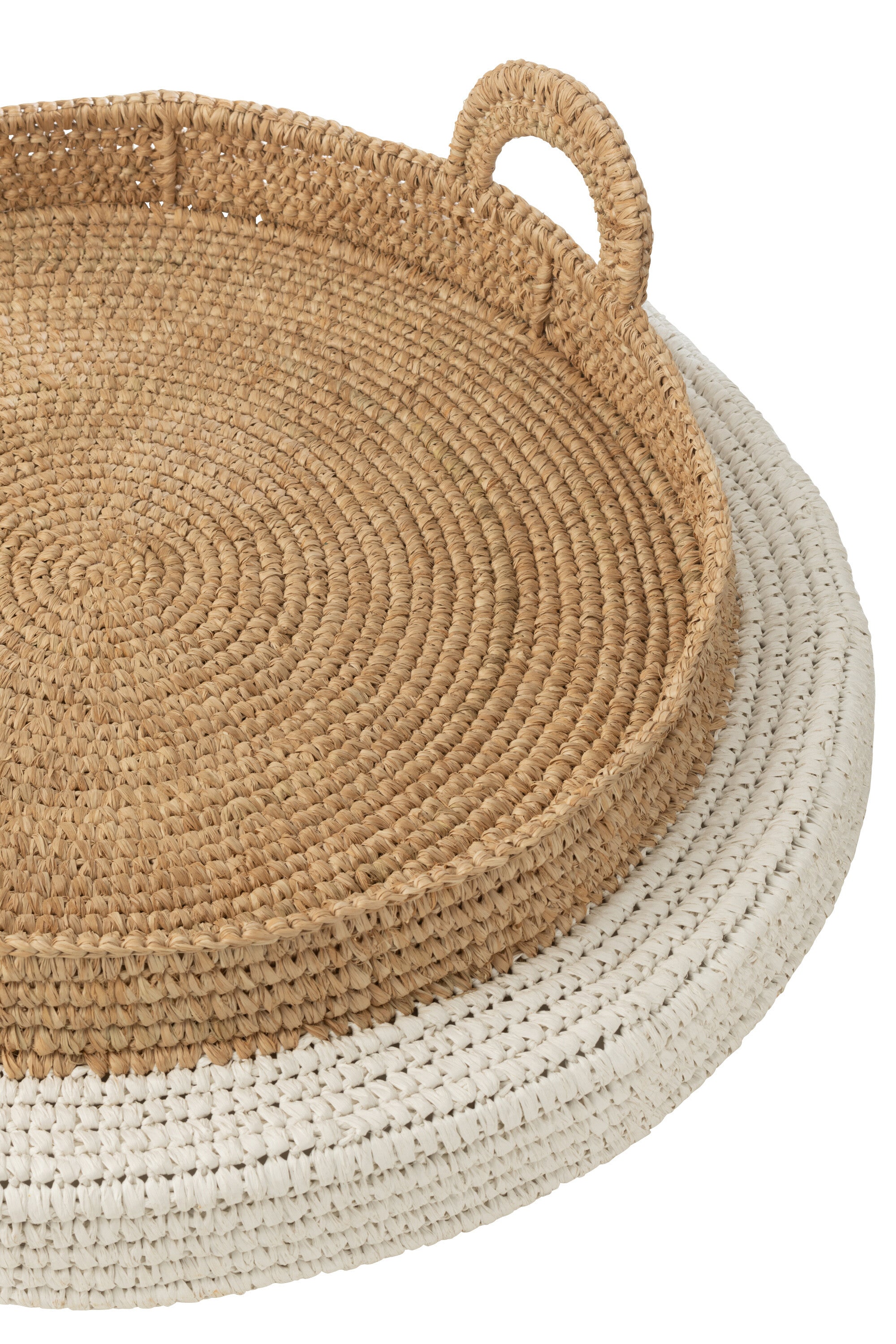 J-Line plateau Drijvend - polystyreen - wit/naturel