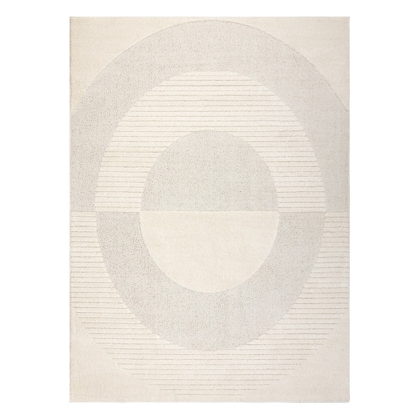 Dywan DUNE 2502 krem - Geometryczny, koła, strukturalny 80x150 cm