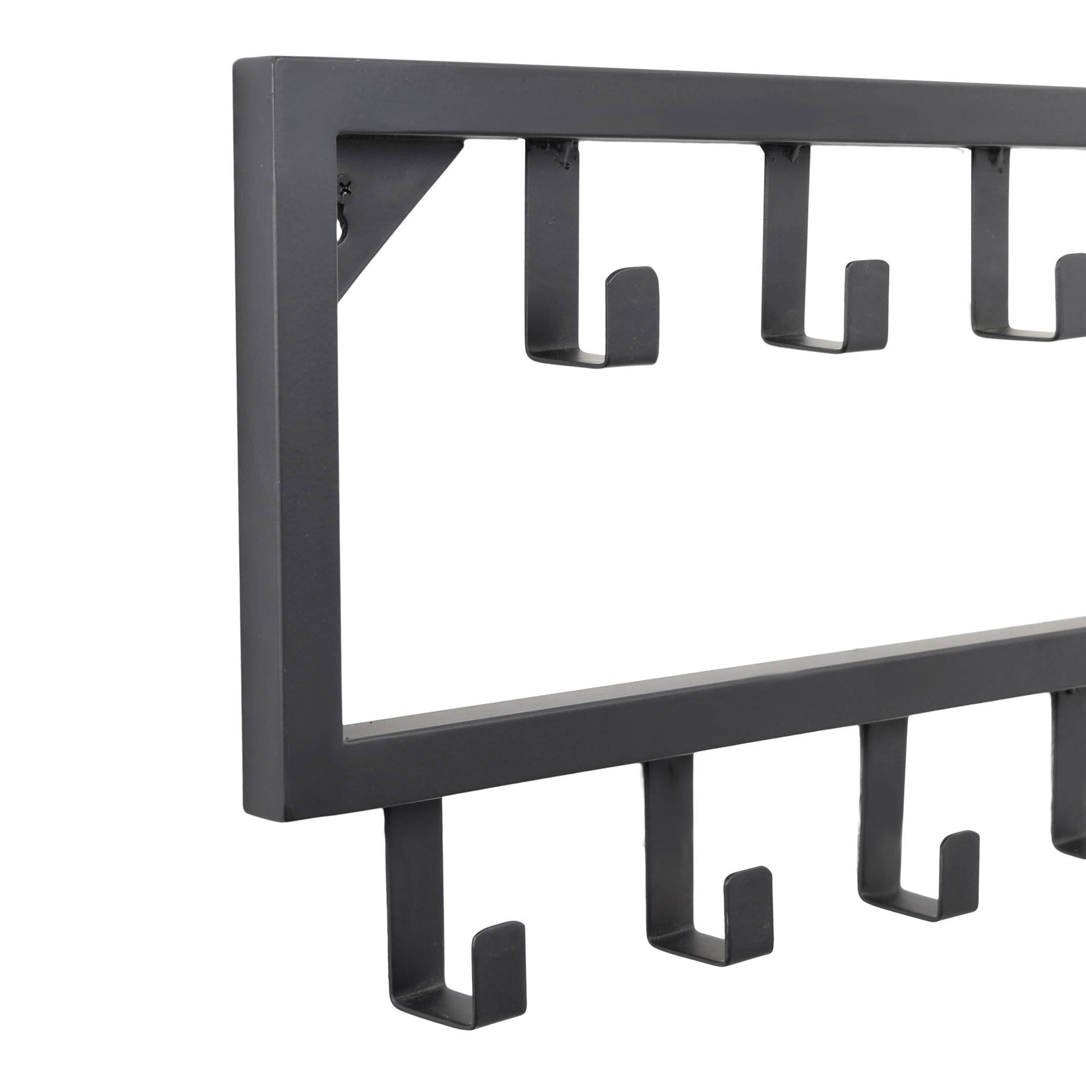 LOFT42 Bono Small Kapstok - Zwart – Metaal – 9 haken - 50x26x4