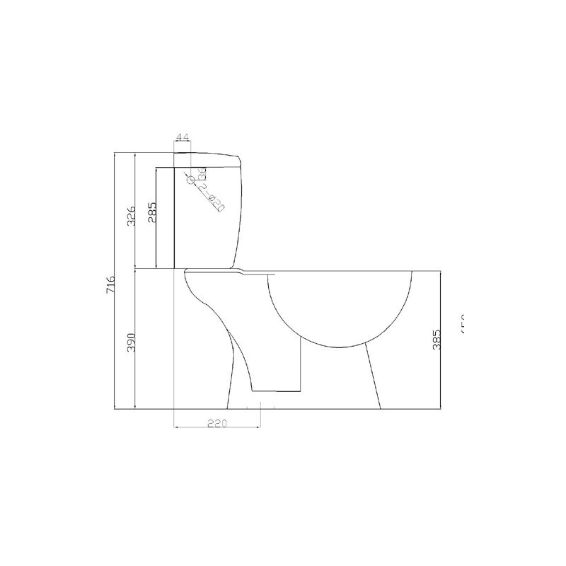 Pack WC Eco sortie horizontale AYOR BATHROOM