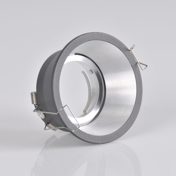 Oprawa wpuszczana okrągła czarno-srebrna KOLDING1xMR16x8W IP20 Polux