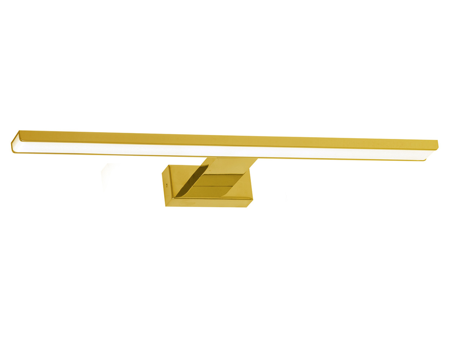 Kinkiet łazienkowy Shine LED metalowy złoty