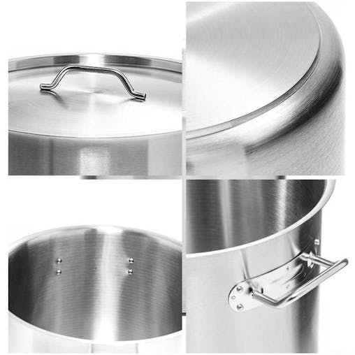 SOGA Stainless Steel Stockpot Lid 60cm