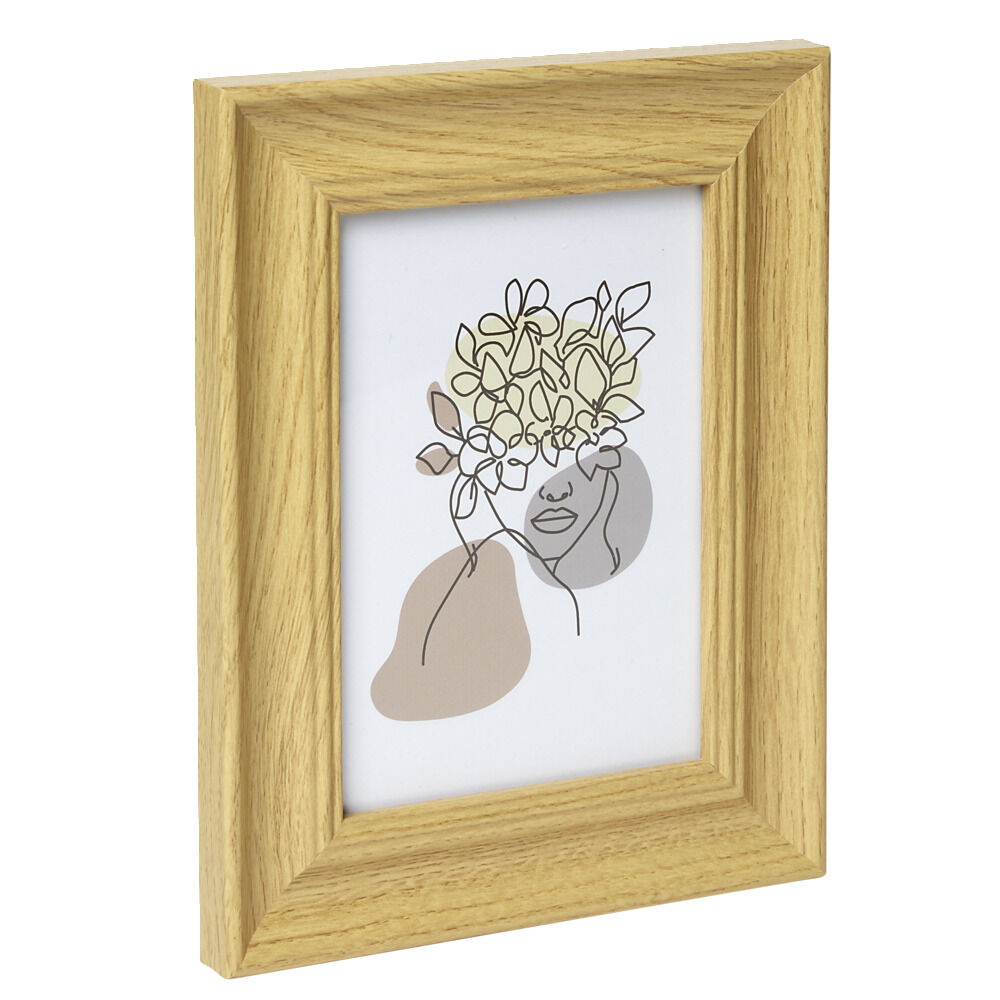 Cadre photo bois beige 18,5x24,5cm