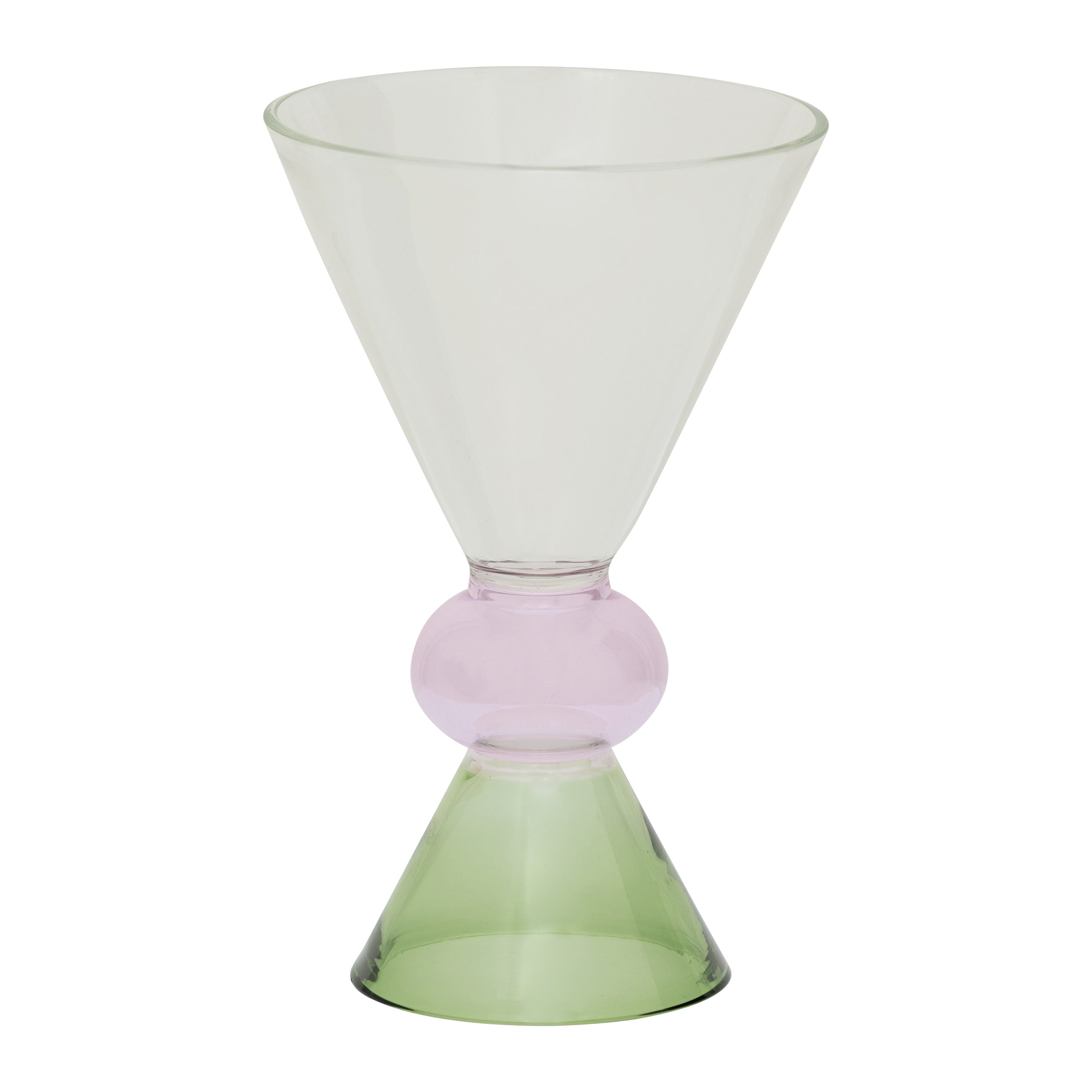 Urban Nature Culture Wijnglas Ayo - Transparant/Pale Green - 2st.