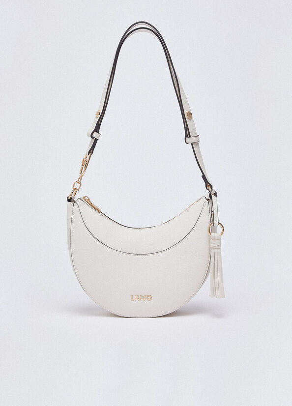 Borsa hobo media con charm