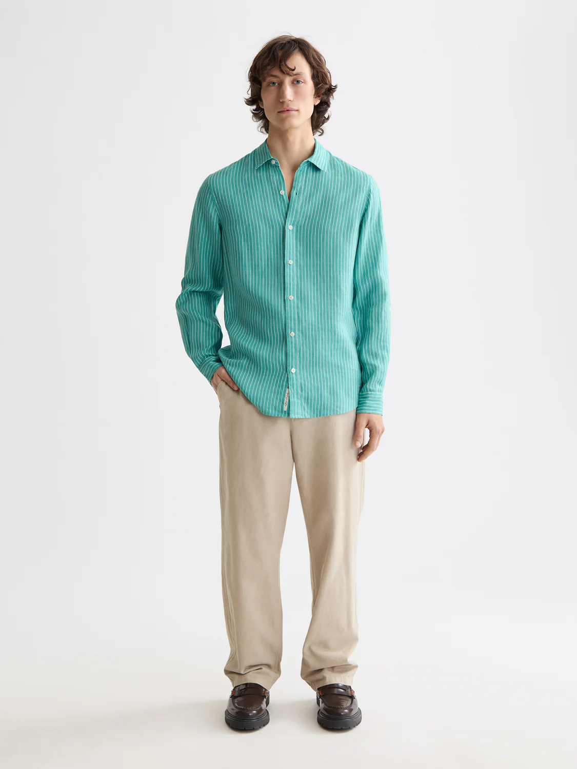 Seasonal Core - Regular-Fit Striped Linen Shirt