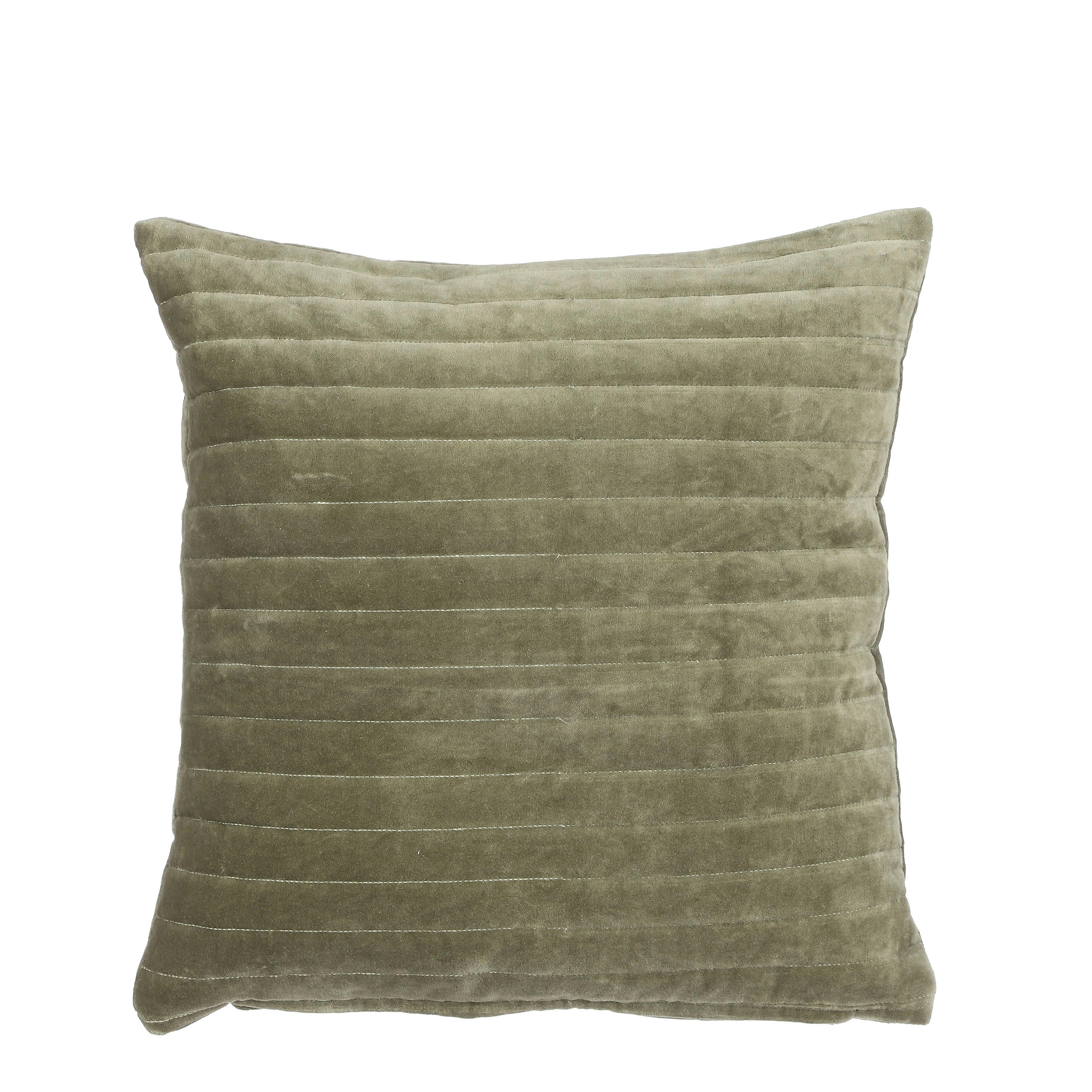 BALBOA - Coussin en coton taupe 45x45