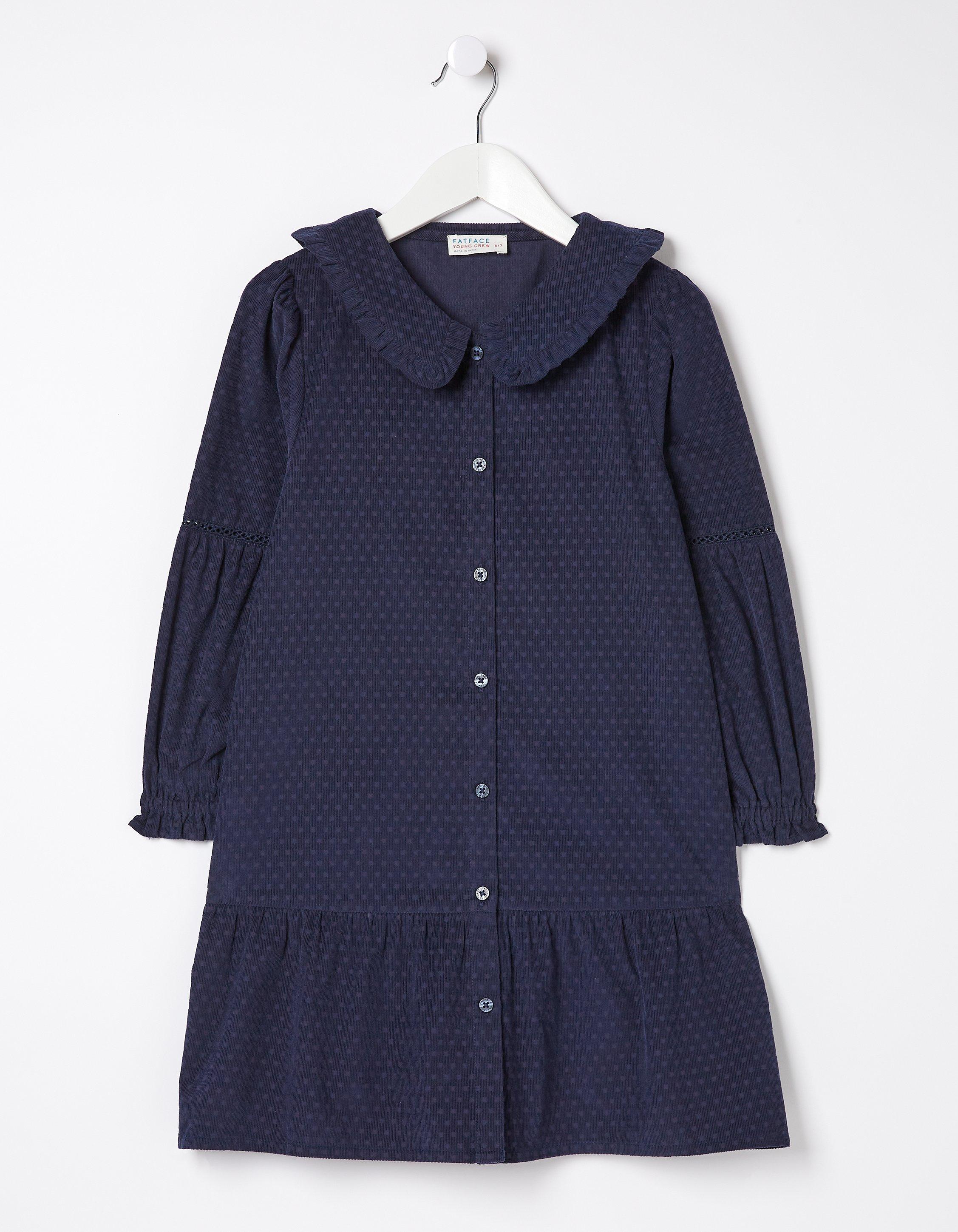 Katy Collared Cord Dress