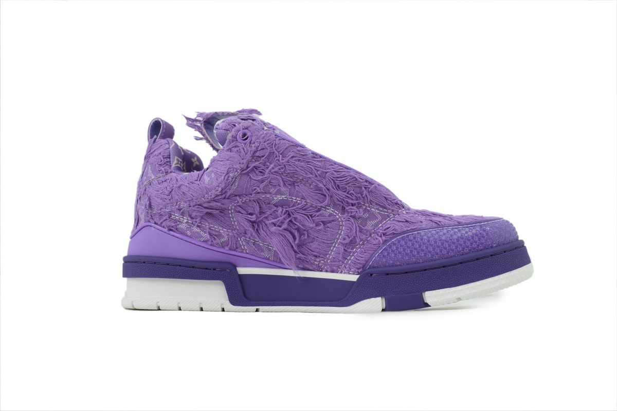 Louis Vuitton LV Skate Sneaker Plum Blossom Drilling Purple