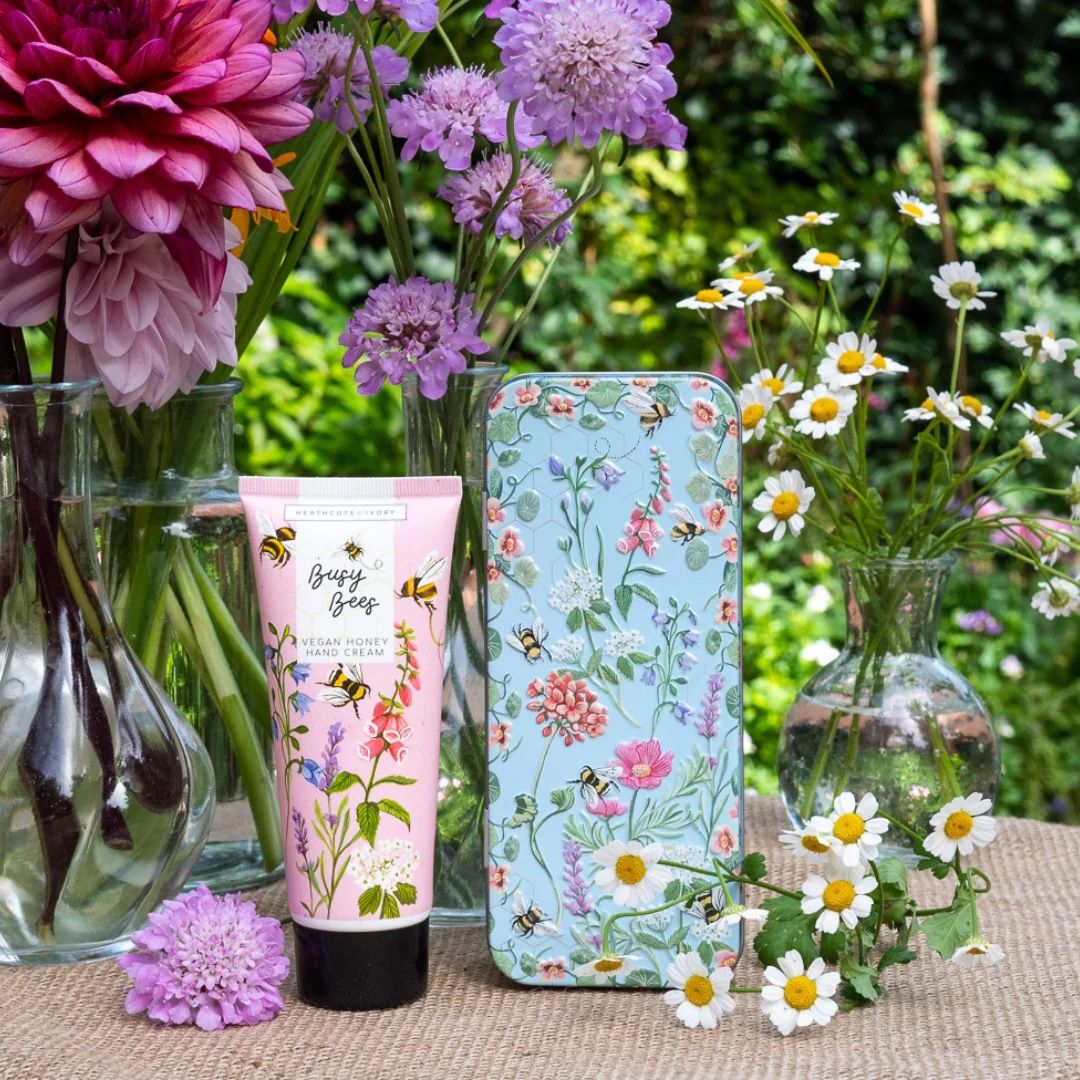 Heathcote & Ivory Busy Bees Vegan Honey Hand Cream Tin