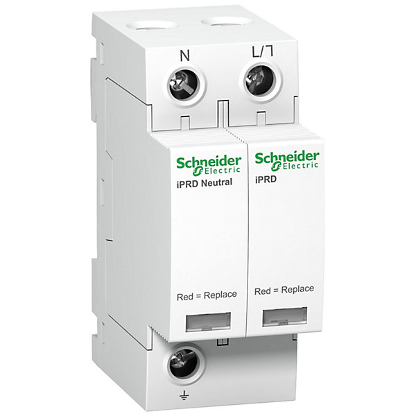 A9l40501 Schneider - Parafoudre Phase Neutre De Type 2 Iprd40r - 40ka - Report De Signalisation