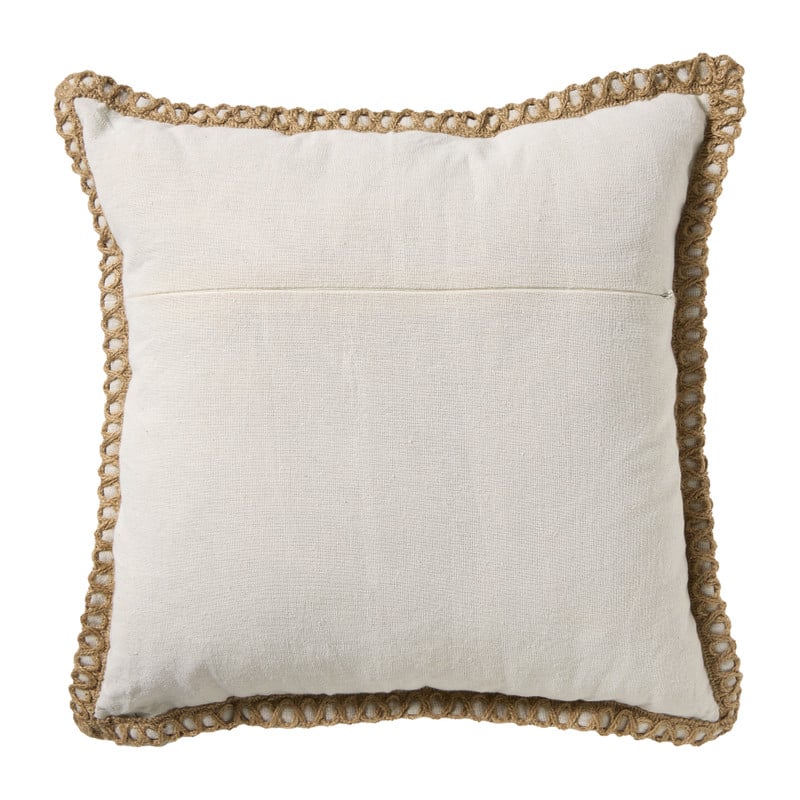 Kussen jute - mint - 45x45 cm