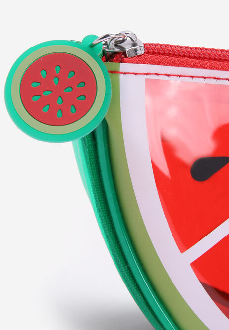 Womens Red Watermelon Cosmetic Bag