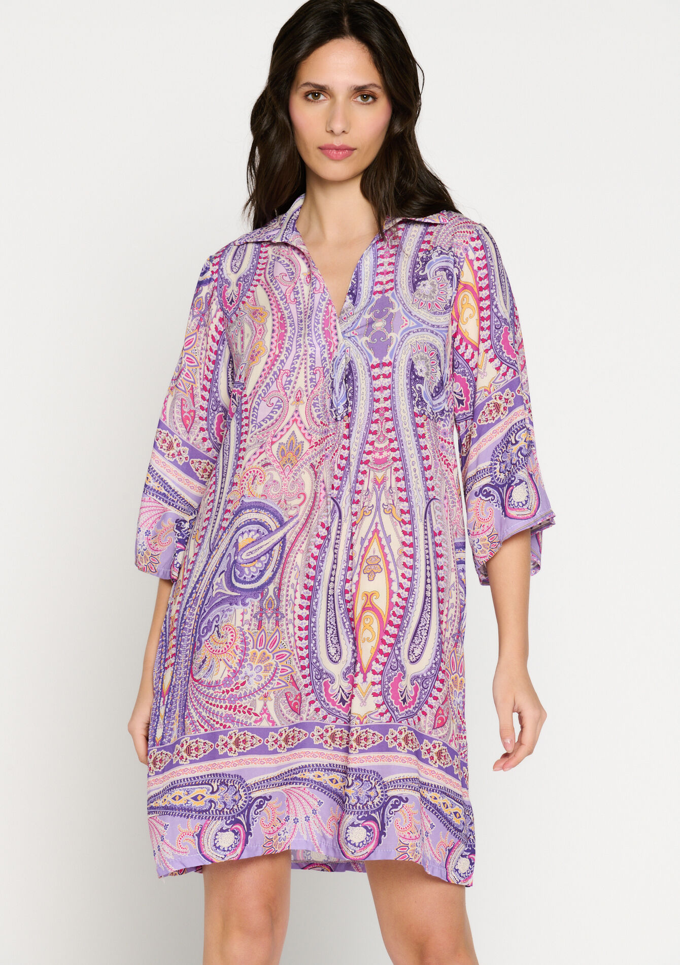 Oversized jurk met paisleyprint