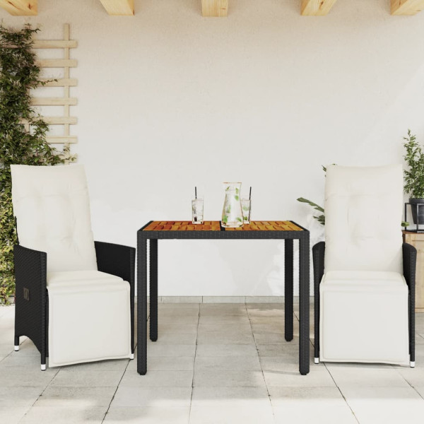 Zestaw mebli ogrodowych szary stolik krzesła do restauracji ogrodu balkon