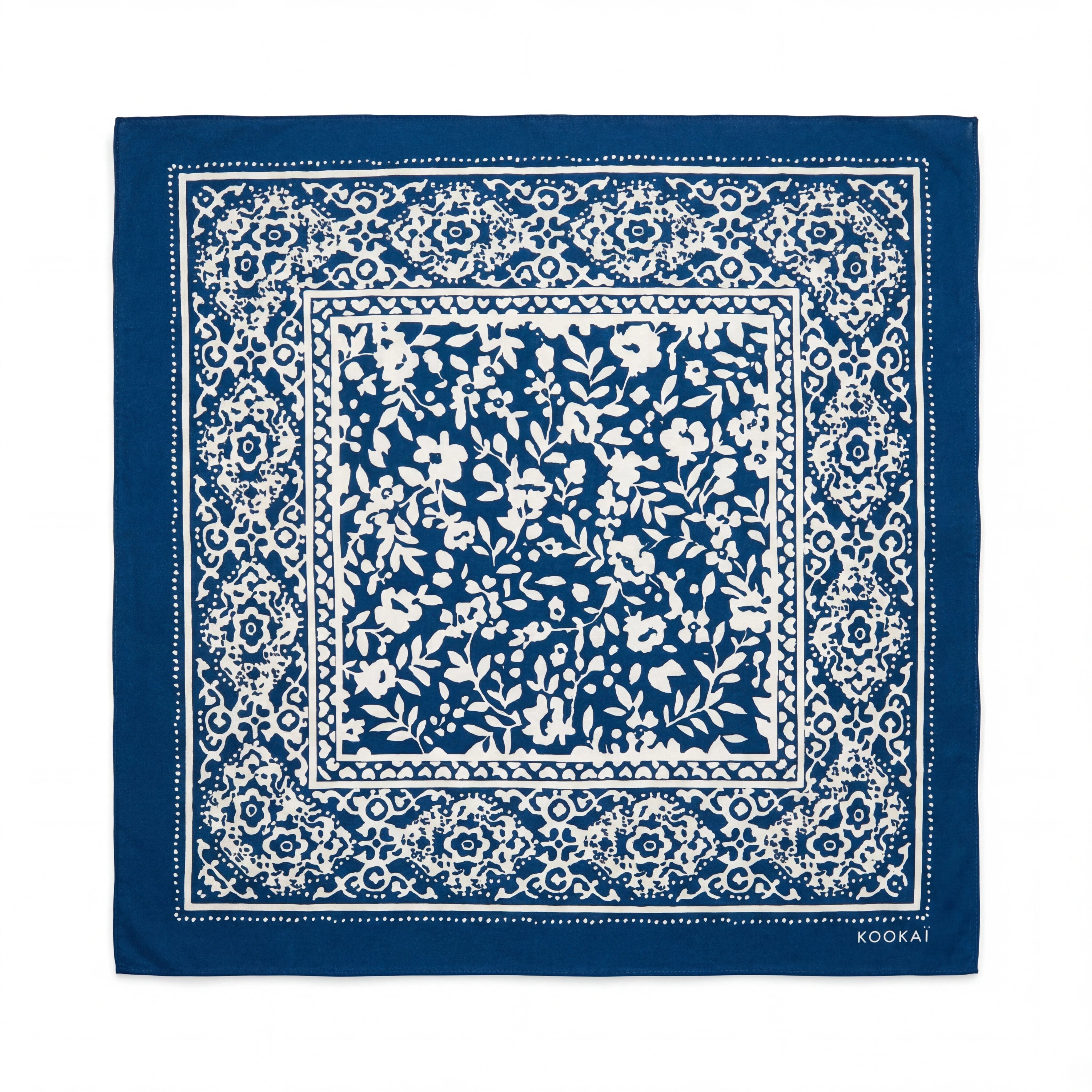 FOULARD COTON MODAL - CALY - MARINE