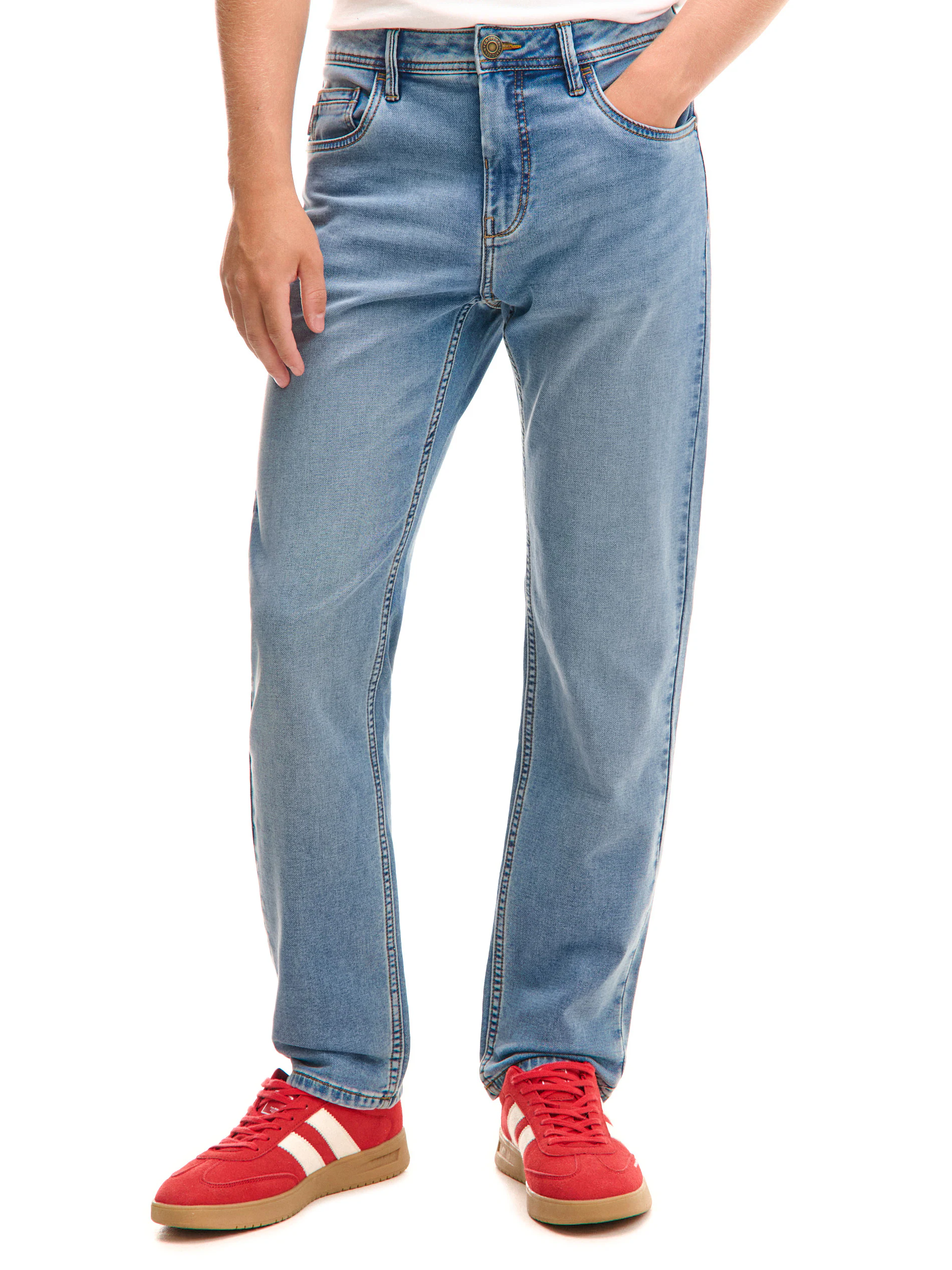Jasnoniebieskie jeansy slim regular