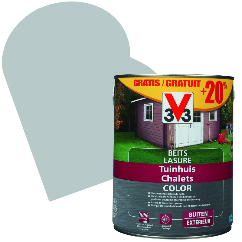 Lasure Chalets Color pure everest 2,5   0,5 L gratuit V33