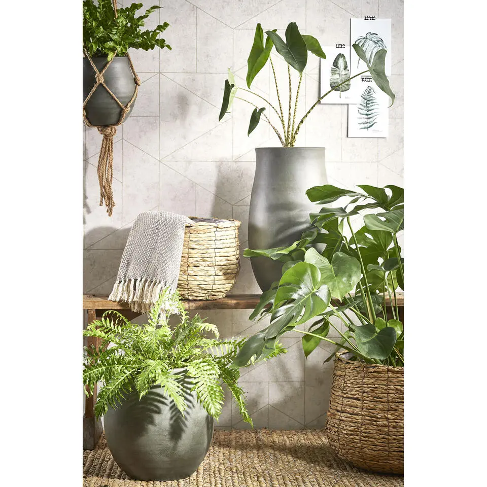 Mica Decorations Avalon Mand voor Planten &Oslash;26 cm Lichtbruin