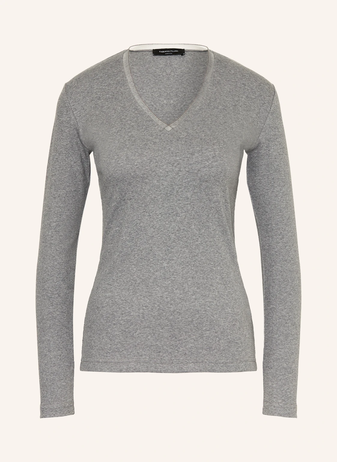 FABIANA FILIPPI Longsleeve mit Schmuckperlen