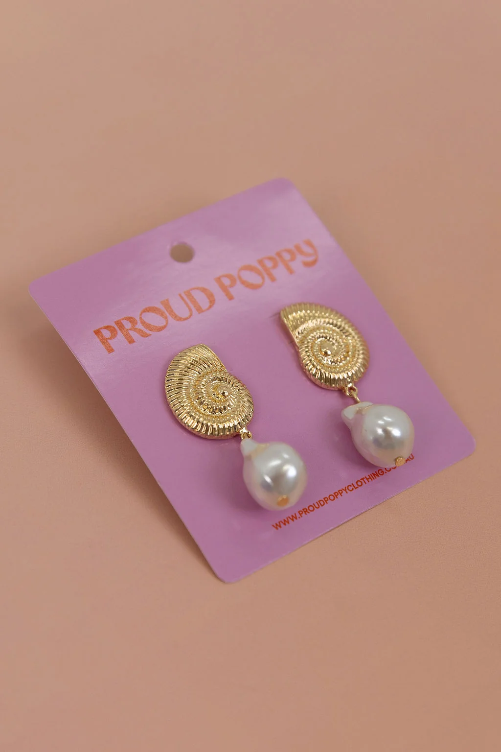 Shell Pearl Drop Earrings
